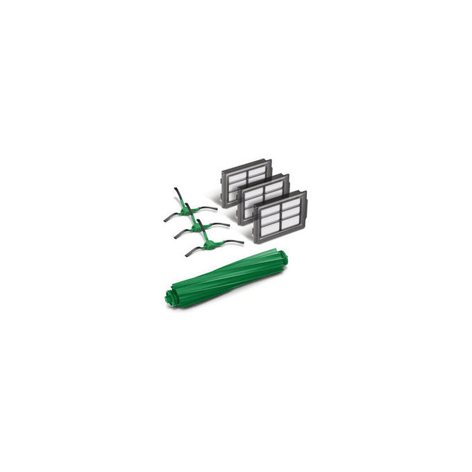 IRobot 100001456 Kit Accessori Robot Aspirapolvere Roomba 405 505 4 Spazzole 3 Filtri colore Verde
