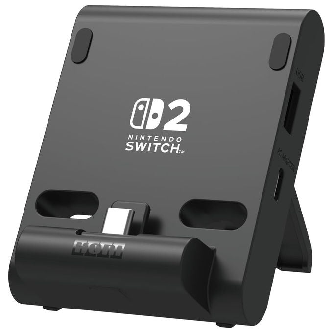 Hori Sistema di Ricarica Dual USB PlayStand Nero per Nintendo Switch 2