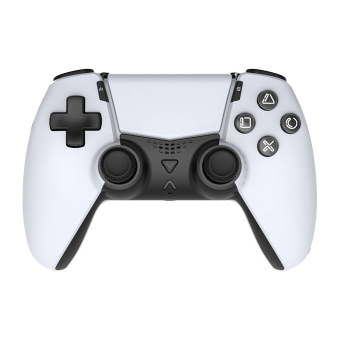 Qubick COP50020 Vector Controller Wireless Gamepad per PlayStation 5 Bluetooth Hall Effect Pulsanti Programmabili colore Bianco