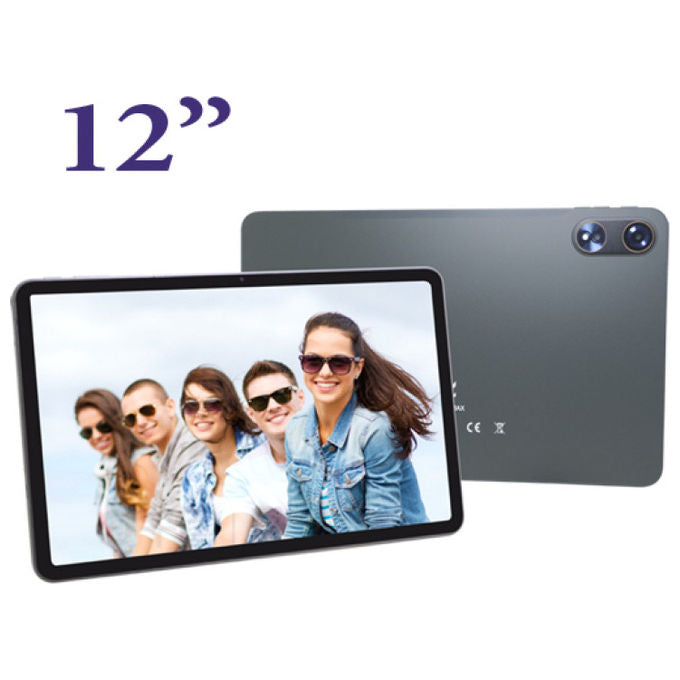 Majestic TAB 922 MAX Tablet 12'' IPS HD Plus 4G Dual SIM Octa Core 128GB RAM 8GB Android 14 GPS colore Grigio