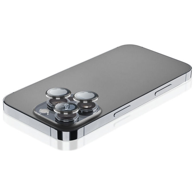 Cellularline Camera Lens Ring Vetro Temperato Trasparente per iPhone 16 Pro-16 Pro Max