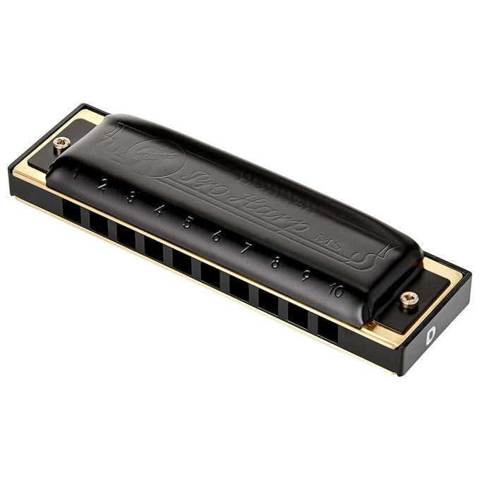Hohner, Armonica Diatonica, Pro Harp, D Major, Corpo in Plastica