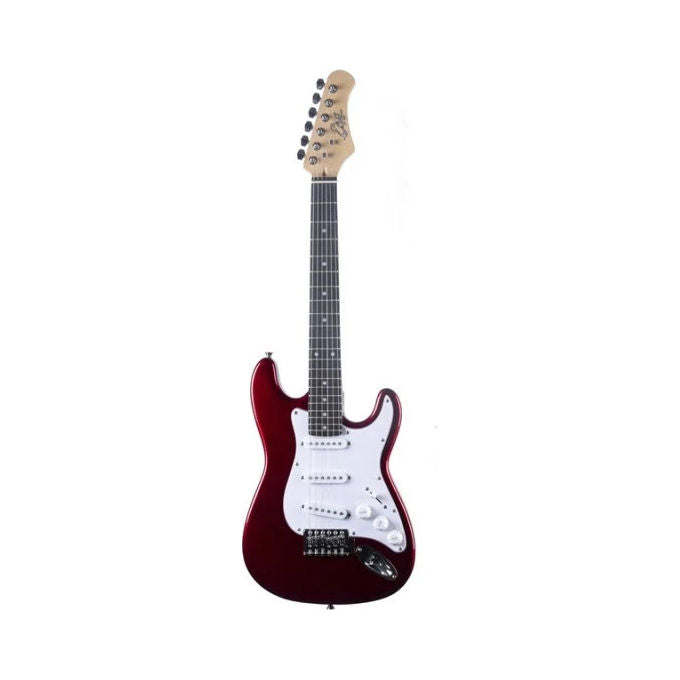 Eko, Chitarra Elettrica ST-100 3-4, Chrome Red, Mini