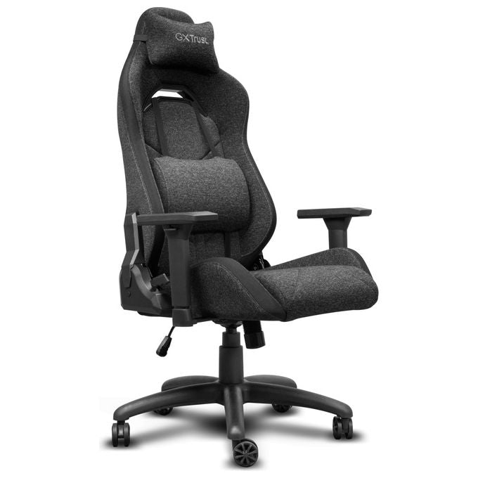 Trust Sedia Gaming Ruya Tessuto Traspirante Supporto Lombare e Collo Regolabili Grigia