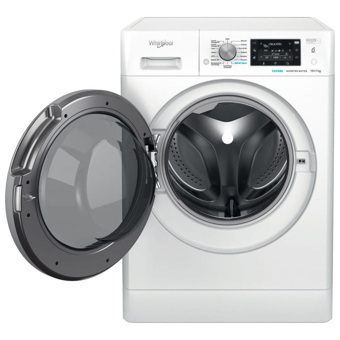 Whirlpool FFWDD 107448 WBS IT FreshCare Lavasciuga Libera Installazione 10-7 Kg 1400 rpm Classe C 6° Senso Vapore (85x59,5x60,5 cm) colore Bianco