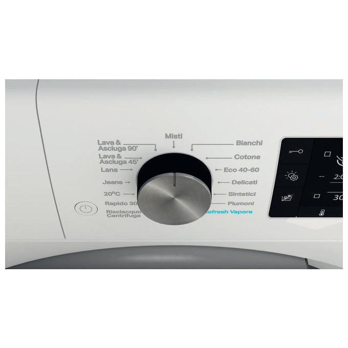 Whirlpool FFWDD 107448 WBS IT FreshCare Lavasciuga Libera Installazione 10-7 Kg 1400 rpm Classe C 6° Senso Vapore (85x59,5x60,5 cm) colore Bianco
