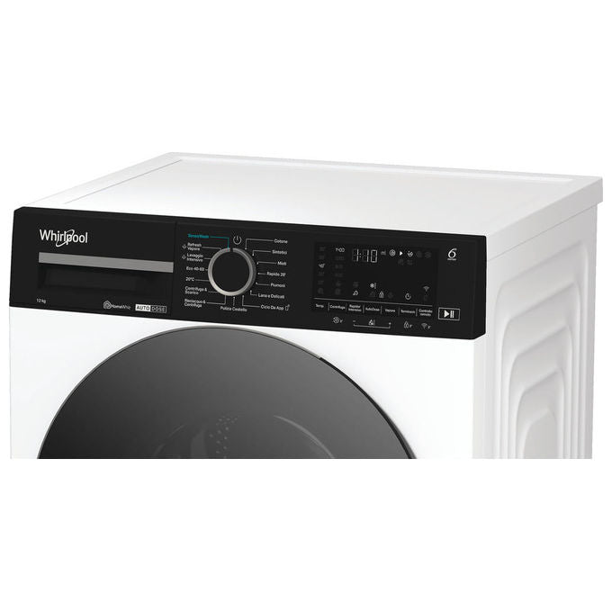 Whirlpool WPM 27W ADS IT Lavatrice 12 Kg 1400 rpm Classe A Autodose Vapore Wi-Fi colore Bianco