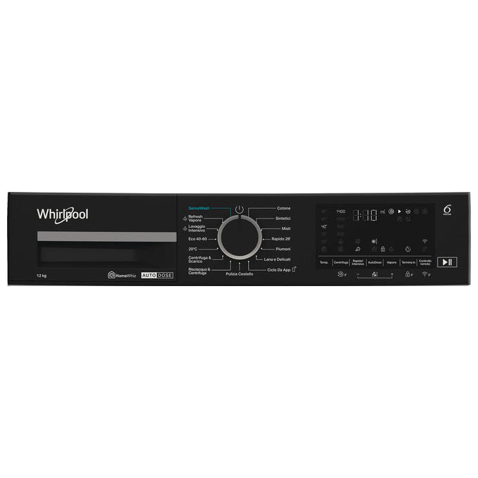 Whirlpool WPM 27W ADS IT Lavatrice 12 Kg 1400 rpm Classe A Autodose Vapore Wi-Fi colore Bianco