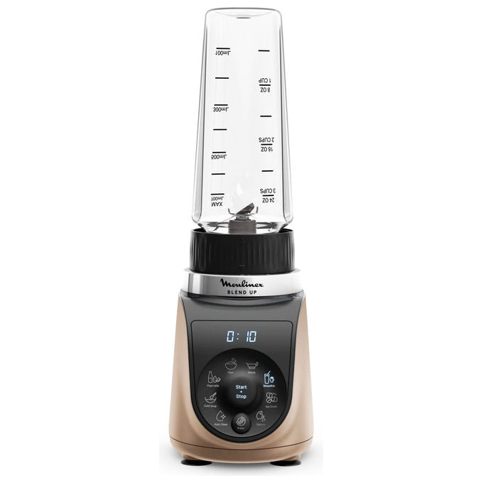 Moulinex LM190AF0 Blend Up Frullatore da tavolo 1000 W 8 programmi automatici 0,85 L Tritaghiaccio Touch colore Nero