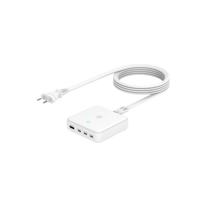 Tucano Caricabatterie GaN 100W 4 Porte USB-C USB-A Bianco