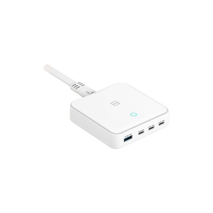 Tucano Caricabatterie GaN 100W 4 Porte USB-C USB-A Bianco