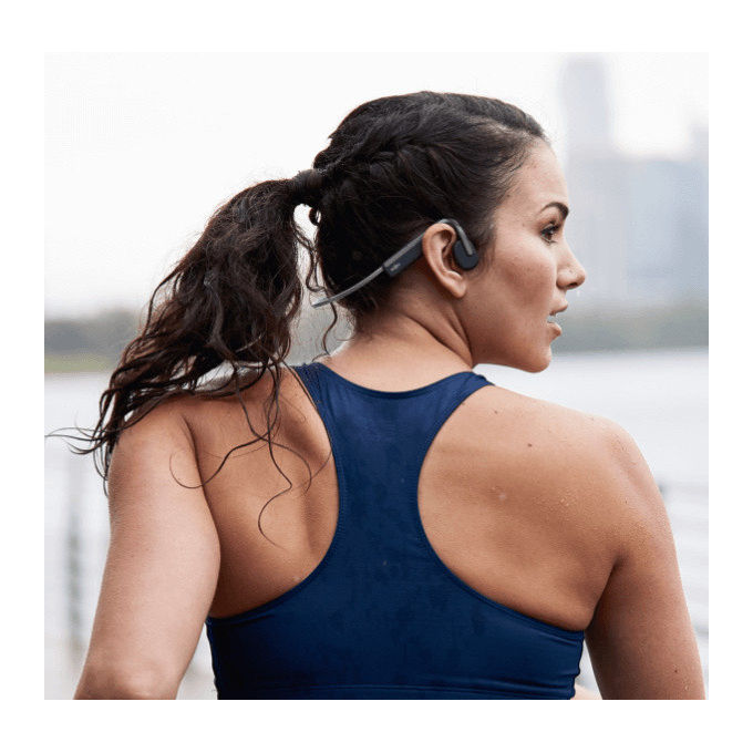 Shokz S661GY OpenMove Cuffie Wireless Sport Bluetooth Conduzione Ossea IP55 Autonomia 6 ore colore Grigio