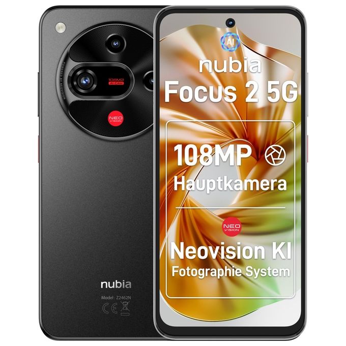 Zte Nubia Focus 2, Smartphone 5G, 8GB RAM, 256GB, Galactic Black
