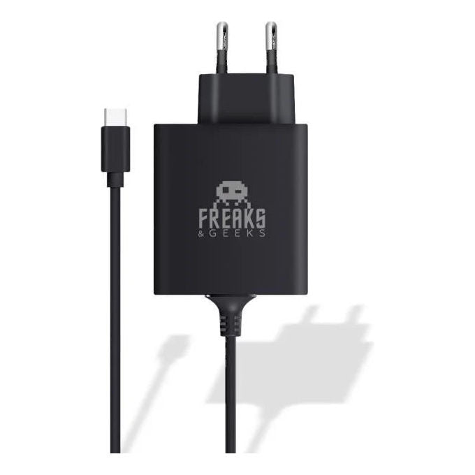 Freaks and Geeks Caricabatterie 30W per Nintendo Switch 2 Nero