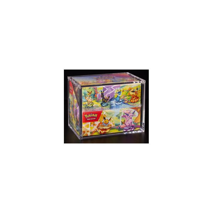 The Acrylic Box Custodia Acrilica Trasparente Mini Tin Pokemon Trading Card Game 8 pezzi Magneti N52 colore Trasparente