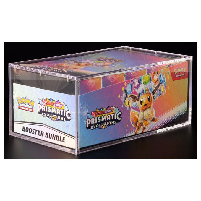 The Acrylic Box ACPE0048 Teca Espositore Pokémon Booster Bundle Acrilico Trasparente Protezione Anti-UV Chiusura Magnetica N52 colore Trasparente