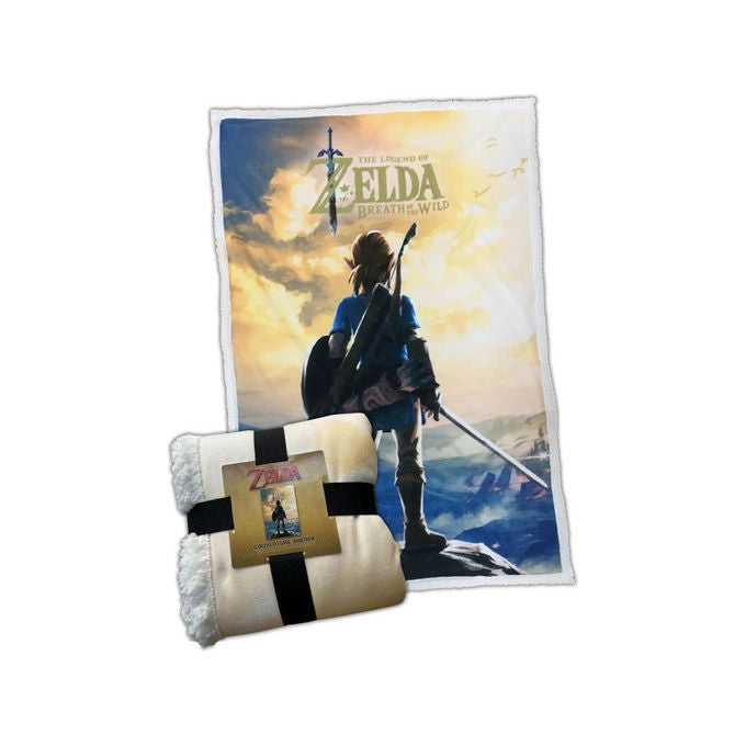 Nintendo Coperta Sherpa The Legend of Zelda Breath of The Wild 100x150cm Pile