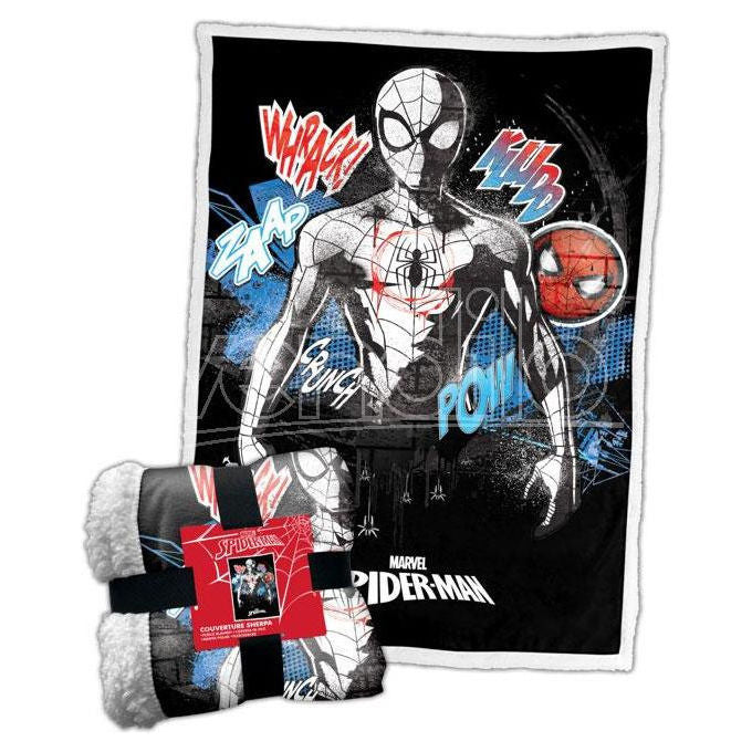 Marvel Spider-Man Coperta Sherpa Comics 100x150 cm