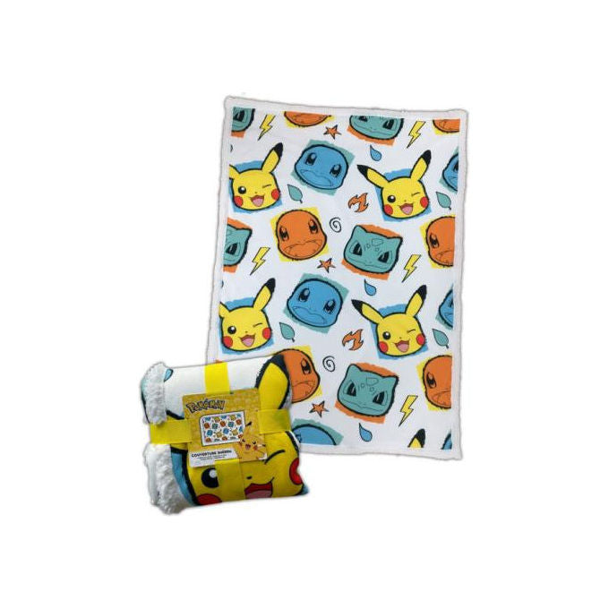 Pokemon Coperta Sherpa 100x150 cm Face and Colour