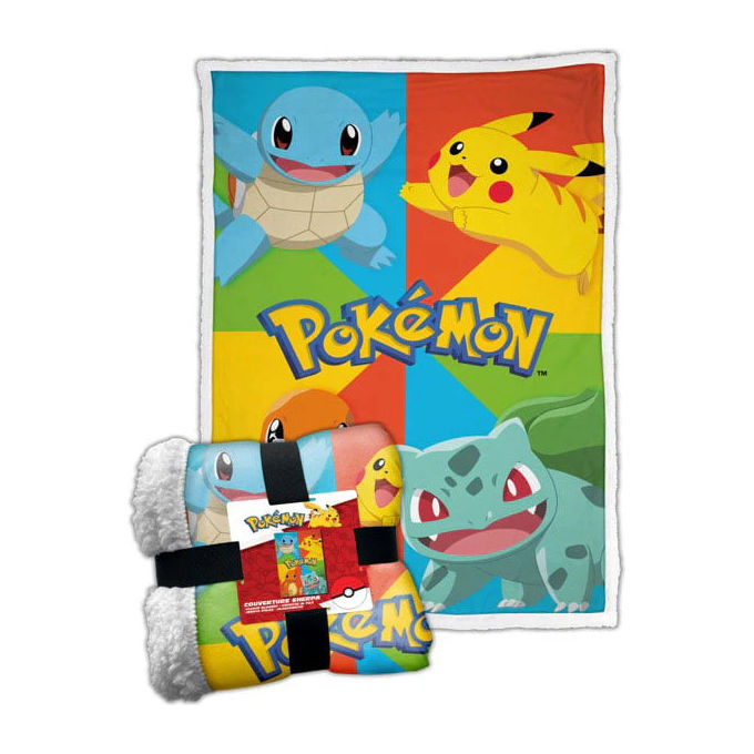 Pokemon Coperta Sherpa Multicolore 100x150 cm
