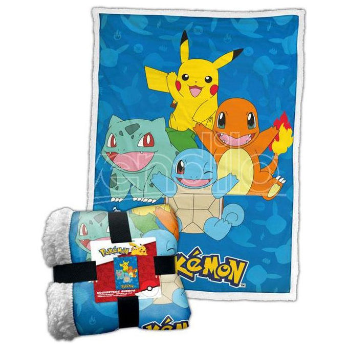 Pokemon Coperta Sherpa Happy Crew 100x150cm