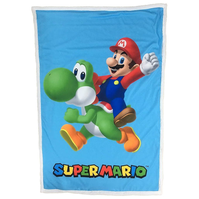 Nintendo Coperta Sherpa Super Mario 100x150 cm