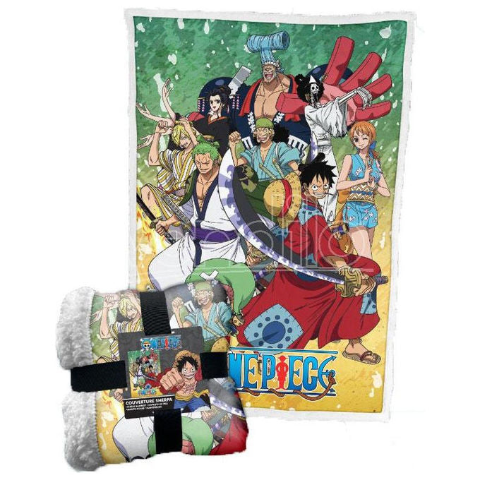 One Piece Coperta Premium Sherpa 100x150cm Anime e Manga