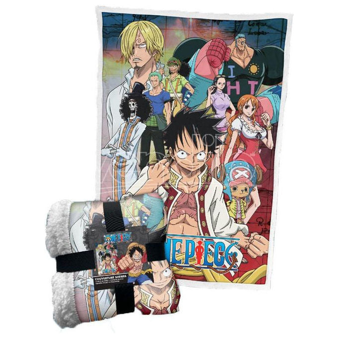 Lyo Coperta Sherpa One Piece Cake Island Anime 100x150cm