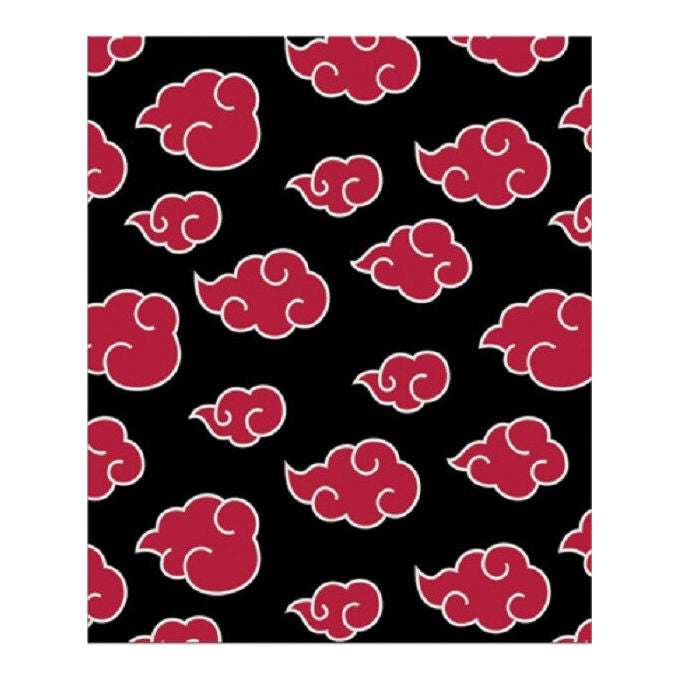 Bandai Coperta Sherpa Naruto Shippuden Logo Akatsuki Anime 100x150 cm