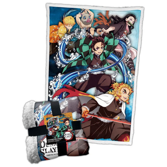 LYO Coperta Sherpa Demon Slayer 100x150cm Anime