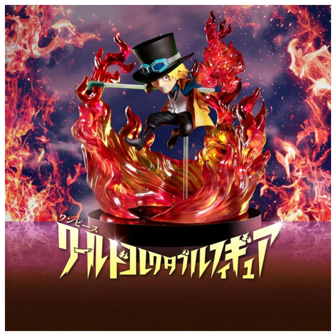 Banpresto, Statua Sabo con Fuoco, One Piece, PVC, 13 cm