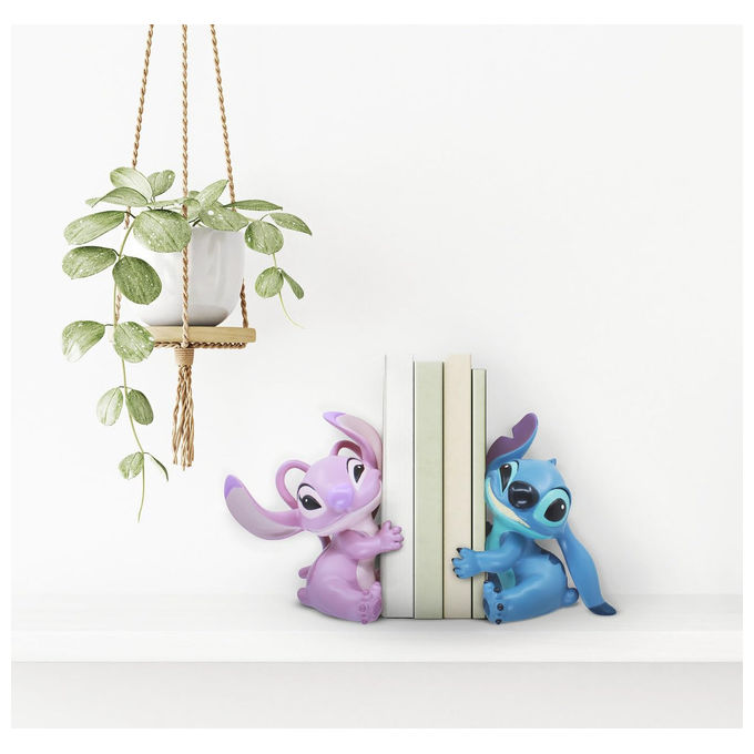 Enesco, Fermalibri Stitch e Angel, Collezione Disney Showcase, Statuetta in Resina