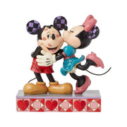 Disney Traditions, Statuetta Topolino e Minnie, Abbraccio D'Amore, Resina Pietra, Jim Shore