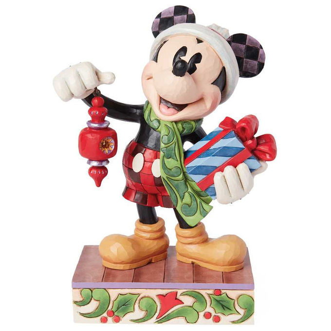 Disney Traditions Statuetta Topolino Natale Edizione Limitata Resina Jim Shore