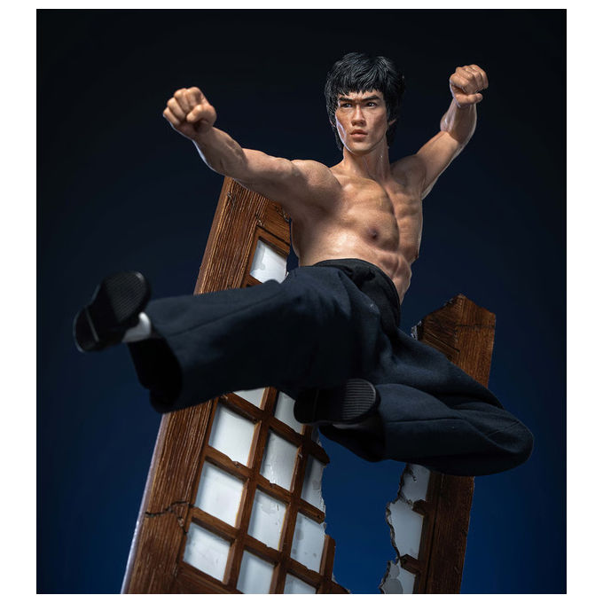 Star Ace Toys Ltd. Bruce Lee Statua in Resina Flying-Kick 32 cm Cinema