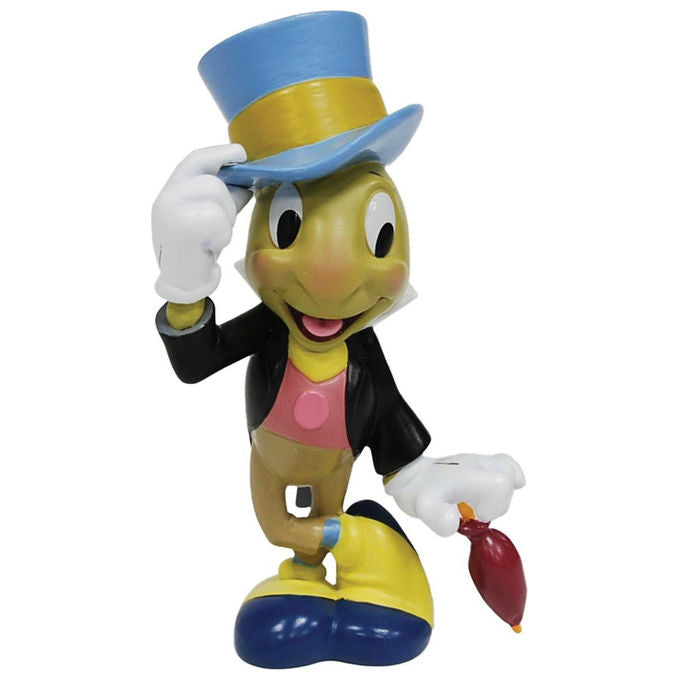 Enesco 6017363 Disney Showcase Statuetta Jiminy Cricket Pinocchio 85° Anniversario Resina Dipinta a Mano 8,9 cm