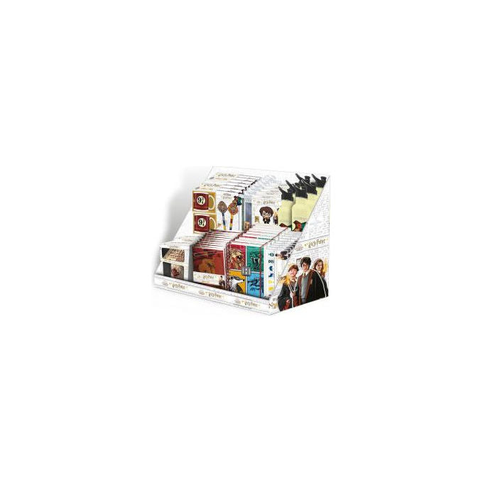 Harry Potter Espositore da Banco 74 Pezzi Gadget e Cancelleria