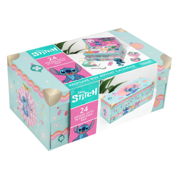 Paladone Products Calendario Dell'Avvento Disney Stitch Keepsake Box con 24 Sorprese