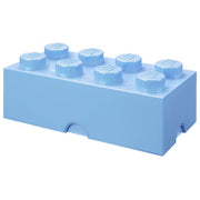 Lego, Scatola Contenitore Mattoncino 8, Azzurro, 50x25x15 cm, Impilabile