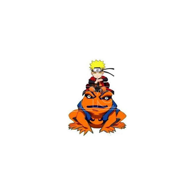Teknofun 811608 Naruto – Figura da Collezione Luminosa Naruto su Gamakichi, LED, 2 modalita' luce, 20 cm, USB-C - 3x AAA