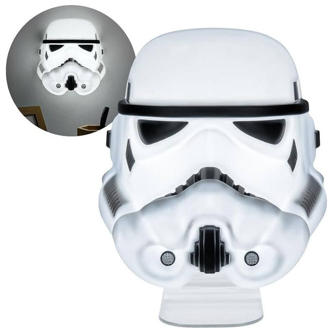 Paladone PP13340SW Star Wars Lampada Decorativa Maschera Stormtrooper LED 19cm colore Bianco