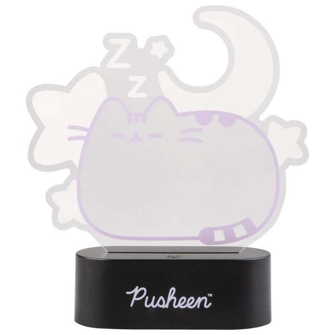 Grupo Erik Pusheen Sleep Lampada Decorativa Neon 17cm Nero-Viola