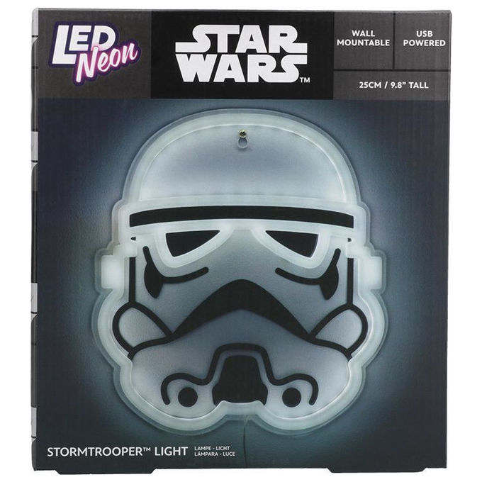 Paladone Products Lampada da Parete LED Neon Star Wars Stormtrooper 26 x 24 x 2 cm