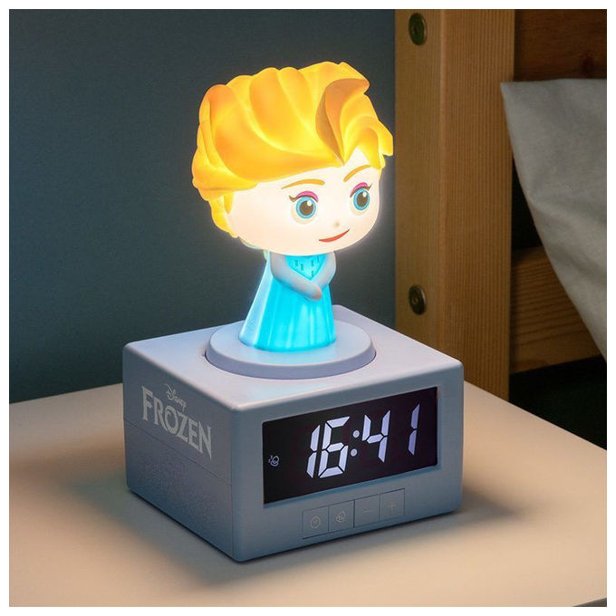Paladone Products Sveglia Icona Disney Frozen Elsa Luce Notturna Funzione Snooze