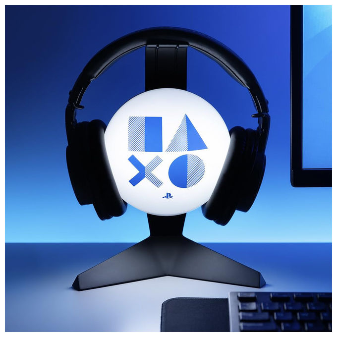 Paladone, Supporto Cuffie Playstation Premium con Luce, USB