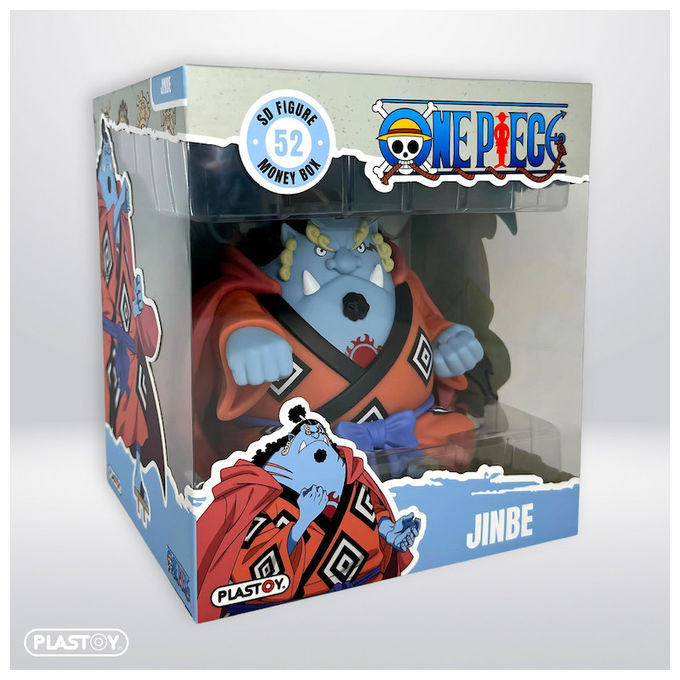 Plastoy One Piece Jinbe Salvadanaio in PVC 16 cm Dipinto a mano