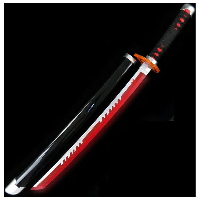 Demon Slayer Katana Ornamentale Tanjiro Kamado con LED Acciaio e Legno