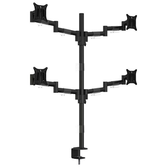 Multibrackets, Supporto TV da Tavolo, 30'', VESA 75x75 100x100 mm, Acciaio, Nero