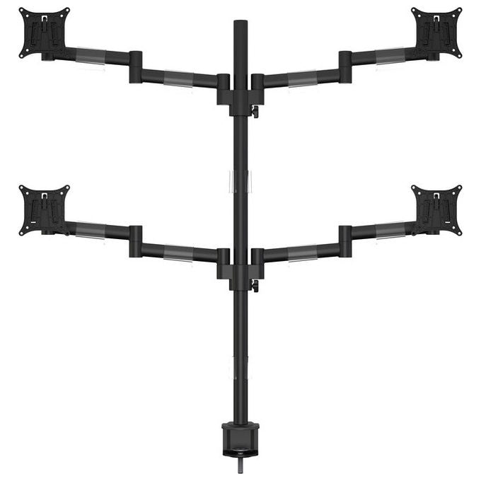 Multibrackets, Supporto TV da Tavolo, 30'', VESA 75x75 100x100 mm, Acciaio, Nero