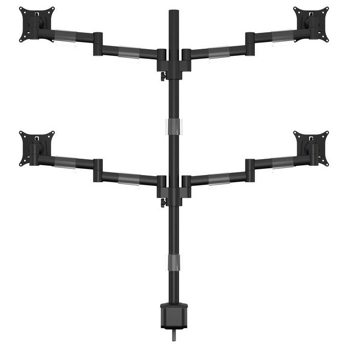 Multibrackets, Supporto TV da Tavolo, 30'', VESA 75x75 100x100 mm, Acciaio, Nero